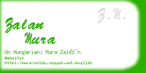 zalan mura business card